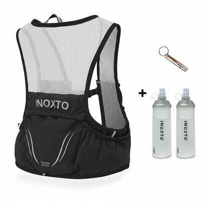 Gilet d'hydratation outdoor inoxto/ flasques x2