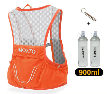 Gilet d'hydratation outdoor inoxto/ flasques x2