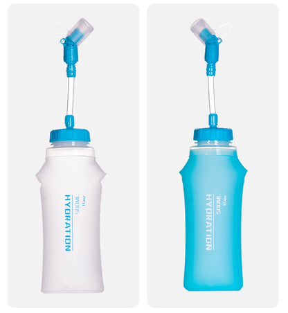 Gourde souple pliable 300/400/500 ml.