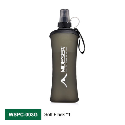 Gourde souple de running Widesea 600 ml.
